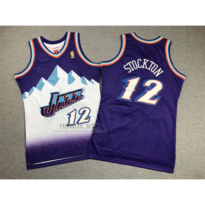 Maglia
 John Stockton NO 12 Bambino
 Utah Jazz Hardwood Classics Throwback 1996-97 Viola
